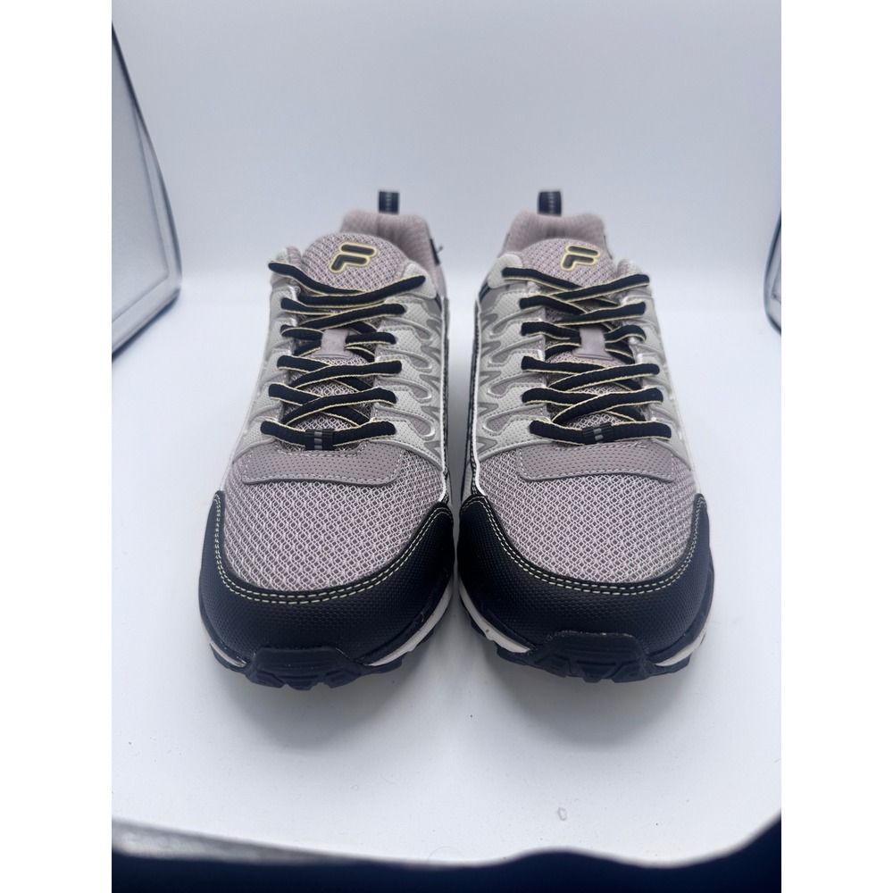 Fila Memory Trail Running Shoes Mens 10 Grey Black Yellow 5JM01568-090 Sneaker - Picture 2 of 8
